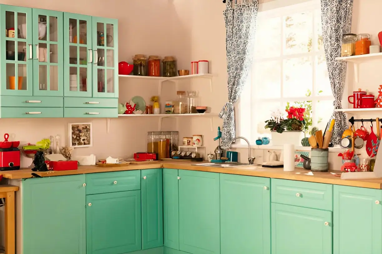 Bright modern kitchen painted by a painter in Kingsburg, CA
