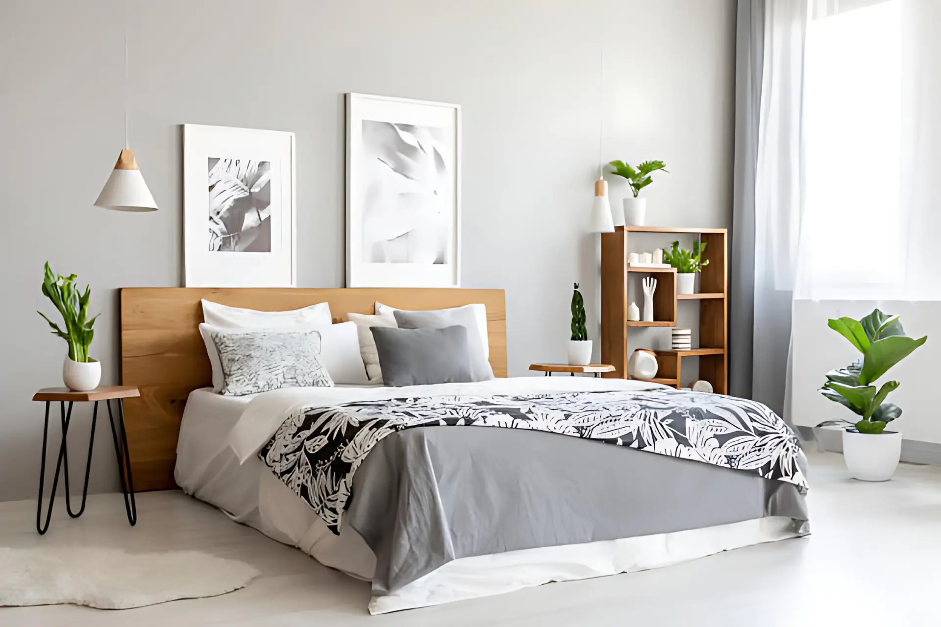 Soft neutral paint bedroom painted by a professional interior painter in Lemoore, CA
